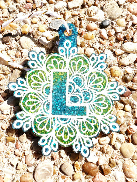 letter L tree mandala tree decoration - chantalclaire.com