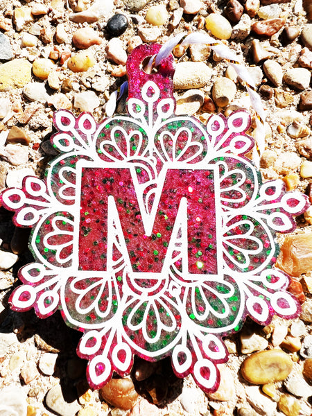 letter M tree mandala tree decoration - chantalclaire.com