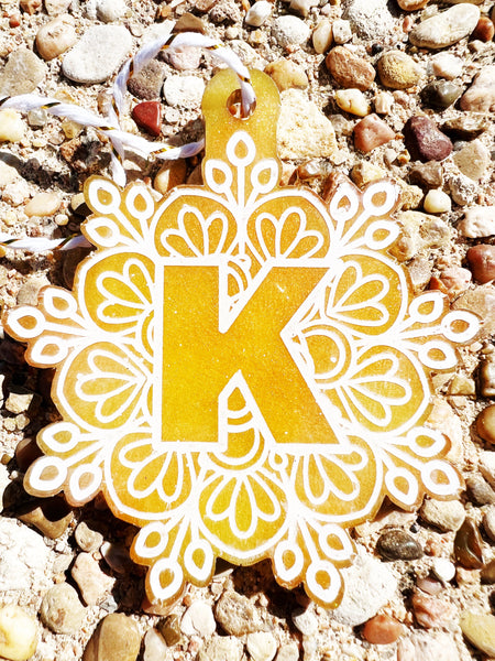 letter K tree mandala tree decoration - chantalclaire.com