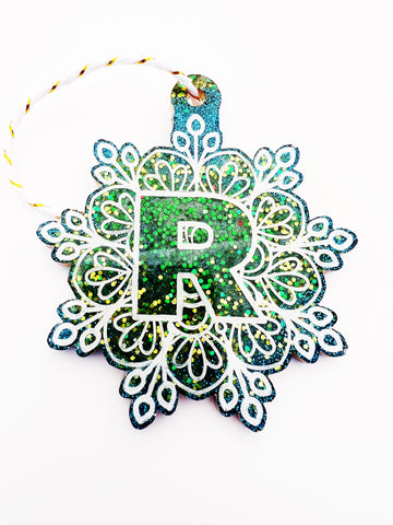 letter R tree mandala tree decoration - chantalclaire.com